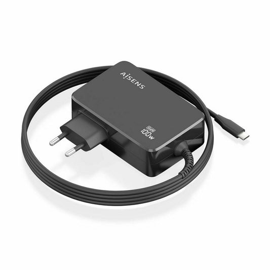 Laptop Charger Aisens ASCH-1PD100WL50-BK Black-1
