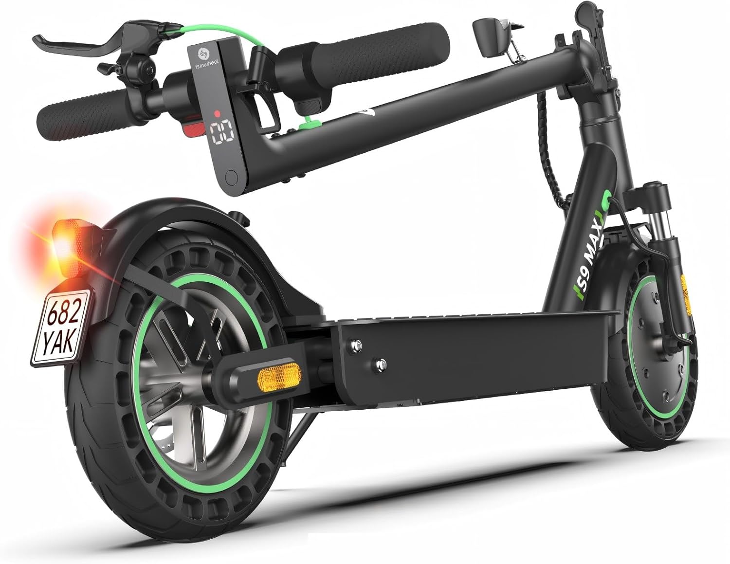 E Scooter mit Straßenzulassung, 10/8,5 Zoll MAX 60/40/30 Reichweite E Roller, Faltbarer Elektroscooter bis 120KG mit Duale Aufhängung, USB-Port und APP, Elektroroller Erwachsene für Pendeln