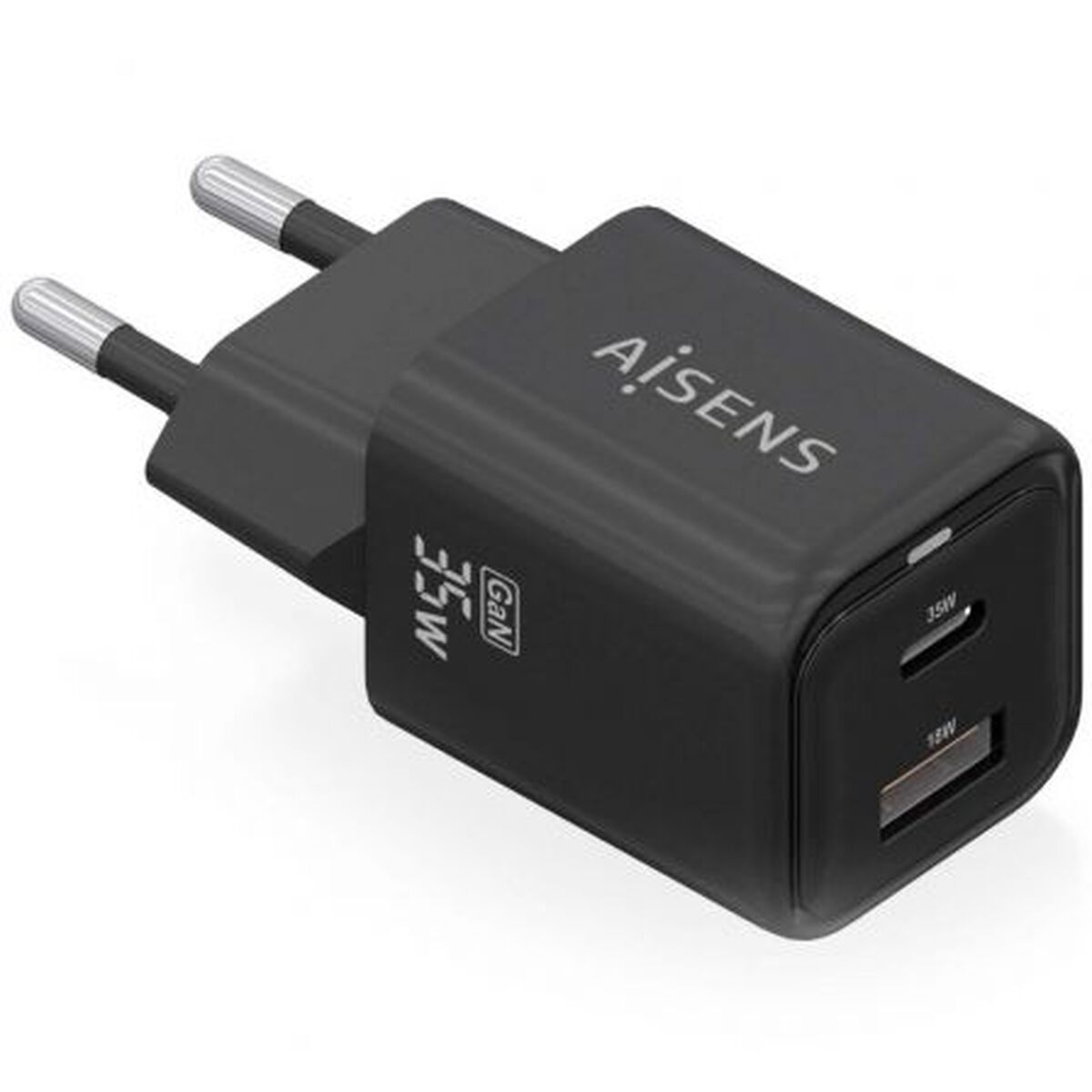 Wall Charger Aisens ASCH-35W2P025-BK Black 35 W (1 Unit)-0